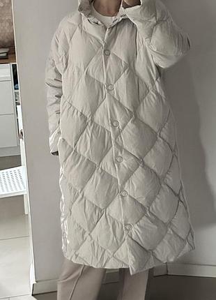 H&m premium selection пухове 🪶пальто m-l 4