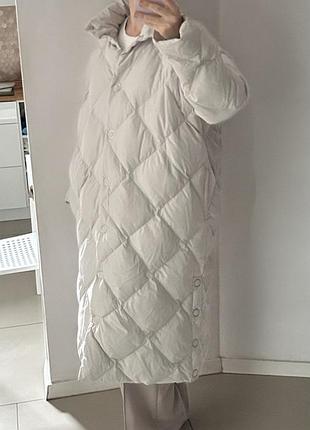 H&m premium selection пухове 🪶пальто m-l 5