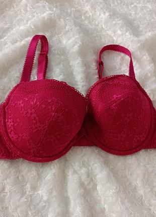 Розовый бюстгальтер ажурный бюст кружевной лиф кружевый la senza 36dd 80dd 80e