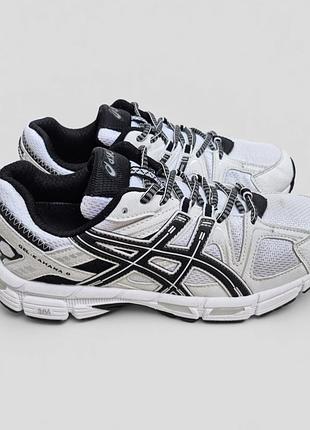 Кросівки asics білі з чорним 2
