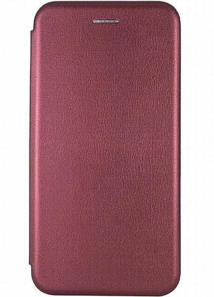 Шкіряний чохол-книжка classy для xiaomi redmi a7 pro 4g / poco c81 бордовий