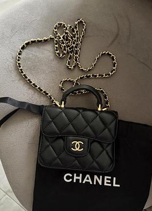 Сумка chanel flap coin purse with chain