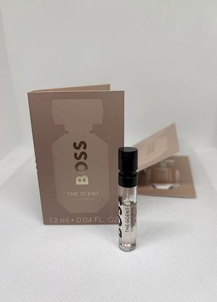 Оригинальный пробник boss the scent for her от hugo boss парфюмированная вода