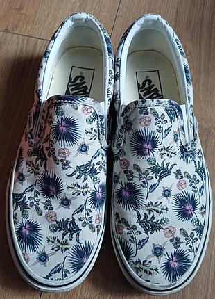 Кеди жіночі vans з квітковим принтом