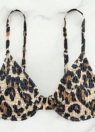 Леопардовый верх к купальнику shein