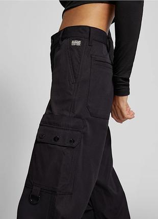 Брюки жіночі g-star raw карго чорні