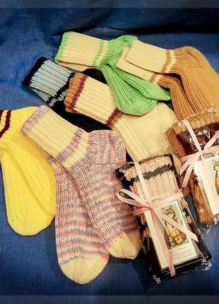 Шкарпетки жіночі в'язані(ручна робота)2 фото