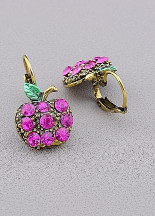 051490 сережки 'fashion' сrystal біжутерний сплав