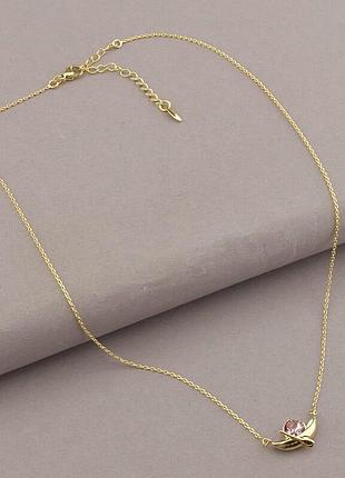 Подвески 'xuping' swarovski 41 см. (позолота 18к), swarovski(ориг.) из медицинского сплава