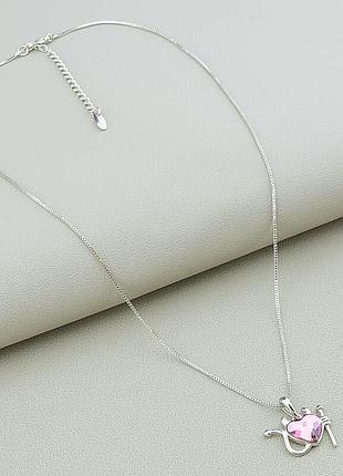 Подвески 'xuping' swarovski 40 см. (родий), swarovski(ориг.) из медицинского сплава
