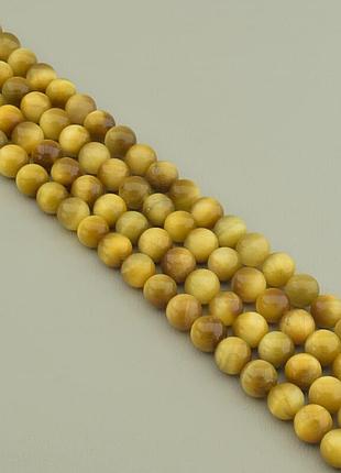 089293 нитка кошачий глаз 38 см. 10 мм. (без замка)
