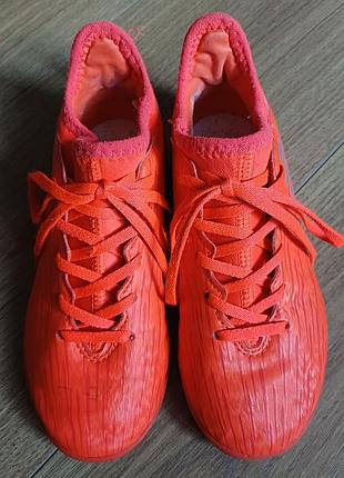 Кросівки для дітей adidas футзалки помаранчеві