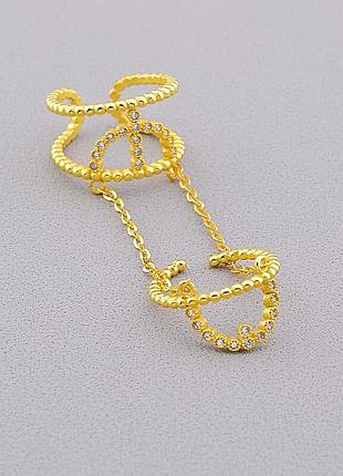 031878-999 кільце 'fj' crystal біжутерний сплав