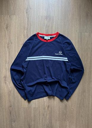Лонгслів sergio tacchini supermac long sleeve t-shirt - blue/wht/red casuals футболка з довгим рукавом fred perry ellesse