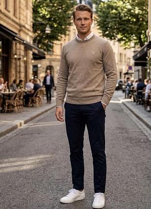 Чоловічий джемпер gant – lambswool & cashmere xl/xxl