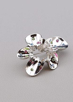 Броши crystal из медицинского сплава