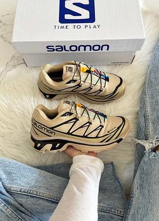 Salomon xt-6 beige black gore-tex 4