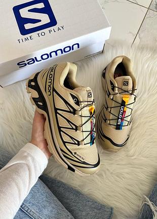 Salomon xt-6 beige black gore-tex 5