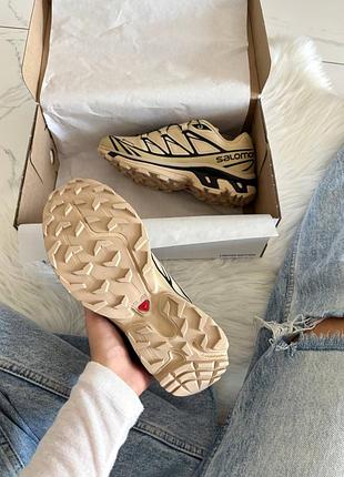 Salomon xt-6 beige black gore-tex 7