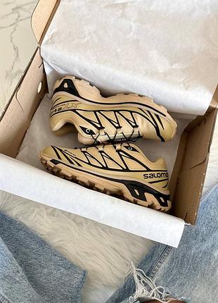 Salomon xt-6 beige black gore-tex 3