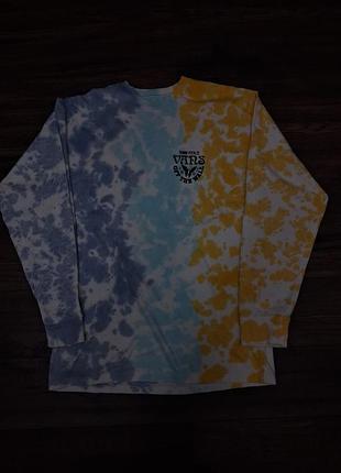 Лонгслів чоловічий vans tie-dye різнокольоровий бавовна
