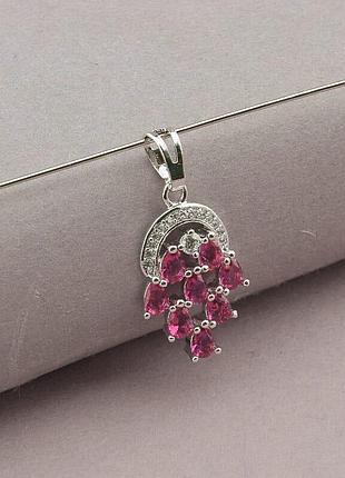 059080 кулон 'xuping' фианит (родий)