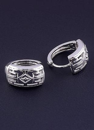 Серьги 'xuping' (родий) из медицинского сплава