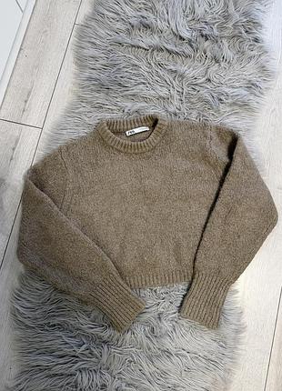 Светр жіночий zara коричневий