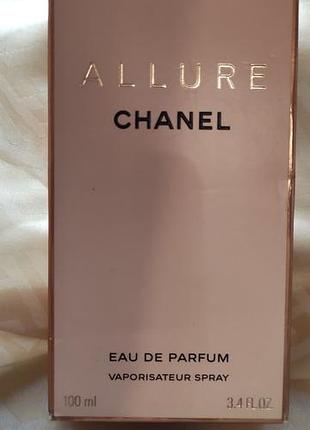 Парфумована вода chanel allure eau de parfum vaporisateur spray 100 ml