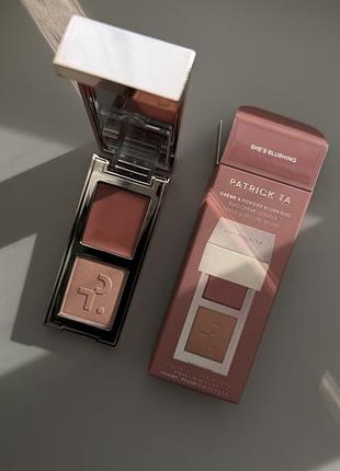 Patrick ta major headlines double-take crème & powder blush duo румʼяна