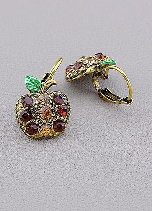 051485 сережки 'fashion' сrystal біжутерний сплав