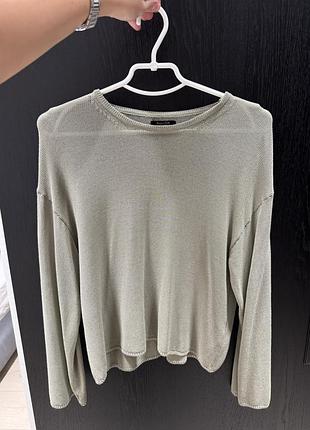 Кофта жіноча massimo dutti сітка, оливкова