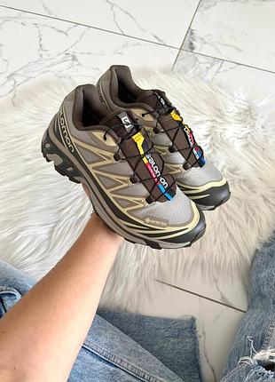 Salomon xt-6 vintage khaki gore-tex