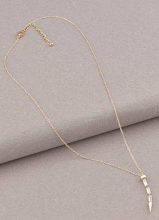 Подвески 'saiya' crystal 41 см. (позолота 18к) из медицинского сплава