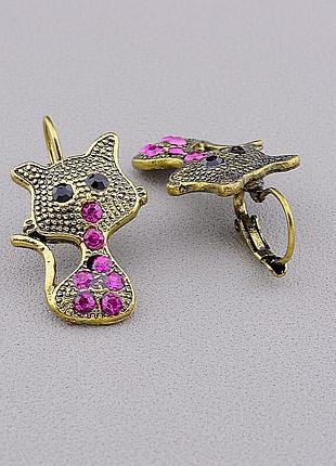 051665 серьги 'fashion' сrystal бижутерный сплав