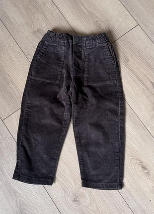 Zara вельветові штани 98см