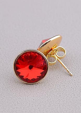 097192 сережки swarovski 'xuping' (позолота 18к)