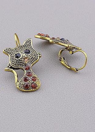 051667 сережки 'fashion' сrystal біжутерний сплав