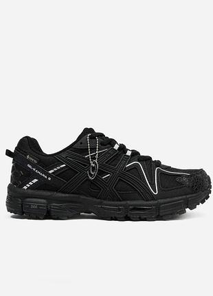 Asics gel-kahana 8 gore-tex black white stripes