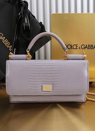 Нова модель 😍сумка dg dolce gabbana бузкова золота фурнітура