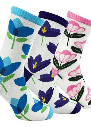 Набір шкарпеток premier socks “квіткове тріо”, розм. 36-39, 40-42