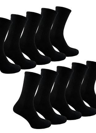 Набор носков premier socks черная высокая резинка, унисекс, 10 шт в наборе, разм. 36-39, 40-42, 43-45 40-42