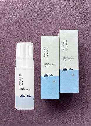 Round lab 1025 dokdo bubble foam 150 ml очищуюча пінка для проблемної шкіри з саліциловою кислотою