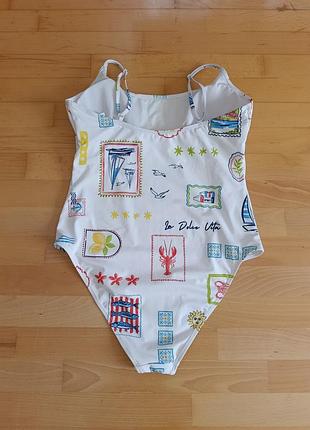 Цільний білий купальник бренду primark, 4