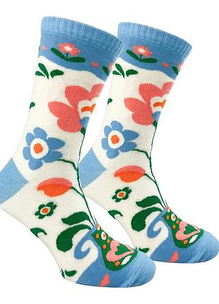 Шкарпетки premier socks "блакитний розпис", розм. 36-39, 40-42
