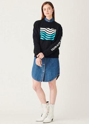 Черный женский свитшот calvin klein jeans