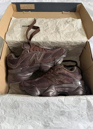 New balance 9060 chocolate brown термо 7