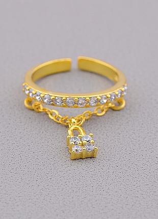 031834-999 кільце 'fj' crystal біжутерний сплав