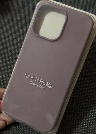 Чохол apple iphone 14 pro max силіконовий фіолетовий