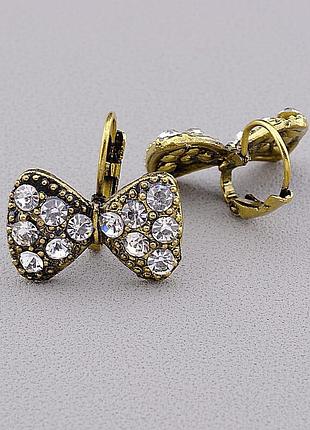 051614 сережки 'fashion' сrystal біжутерний сплав